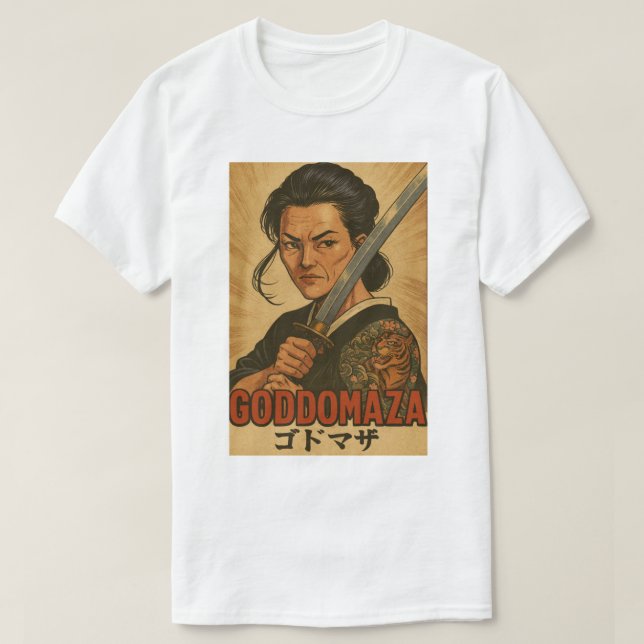 GODDOMAZA SAMURAI FILM POSTER 2 T-Shirt (Design vorne)