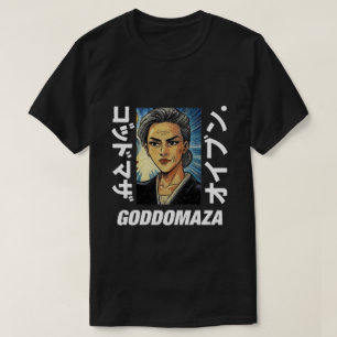 GODDOMAZA TEXT THICK BLACK T-SHIRT