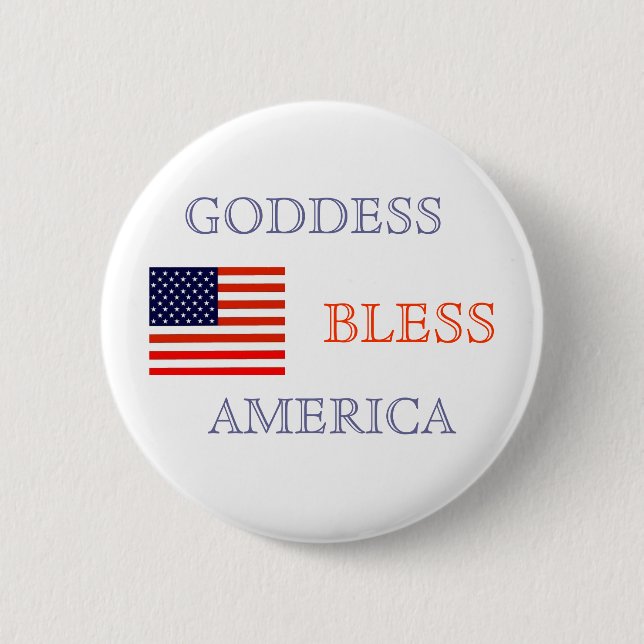 GODESS BLESS AMERICA BUTTON (Vorderseite)