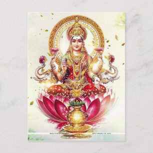 GODESS LAKSHMI POSTKARTE