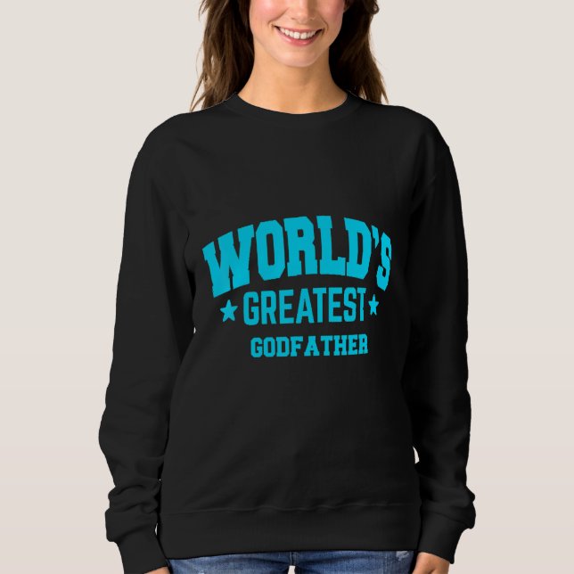 Godfather Weltbestes Blau Sweatshirt (Vorderseite)