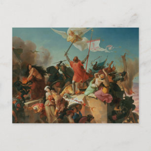 Godfrey de Bouillon, französischer Kreuzfahrer Postkarte