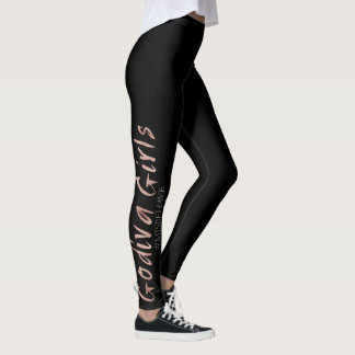Godiva Mädchen-Gamaschen-Schwarzes Leggings