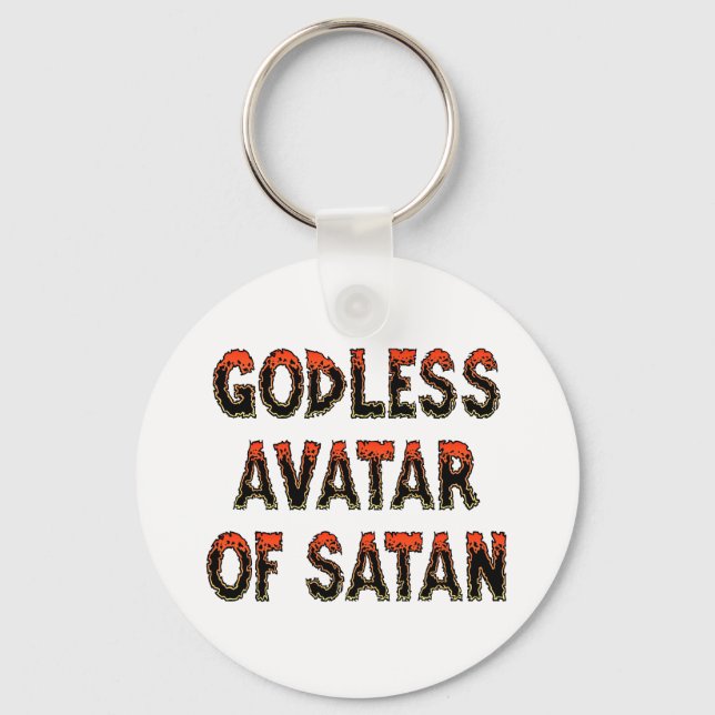Godless Avatar von Satan Schlüsselanhänger (Vorderseite)