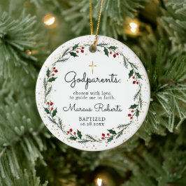 Godmateltern Taufe Christening Keramik Ornament