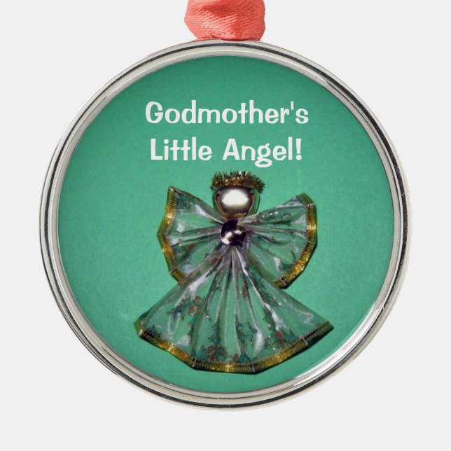 Godmatts, Kleiner Engel! Silbernes Ornament (Vorne)