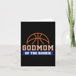 GodMom of Rookie 1. Geburtstag Bysketbyll Theme Ma Karte