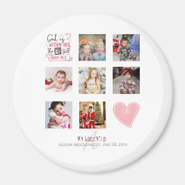 GODMOTHER FOTO COLLAGE Geschenk mit Vers bearbeite Magnet