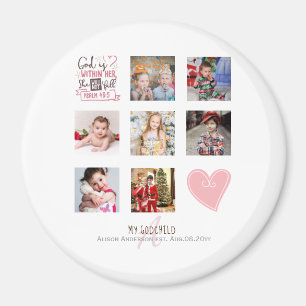 GODMOTHER FOTO COLLAGE Geschenk mit Vers bearbeite Magnet