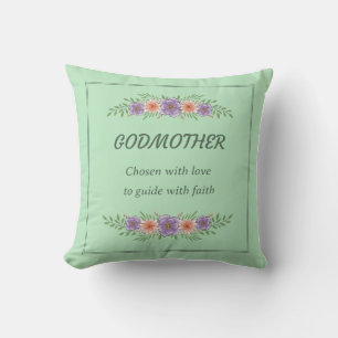 GODMOTHER hat sich mit Liebe entschieden, treuhänd Kissen