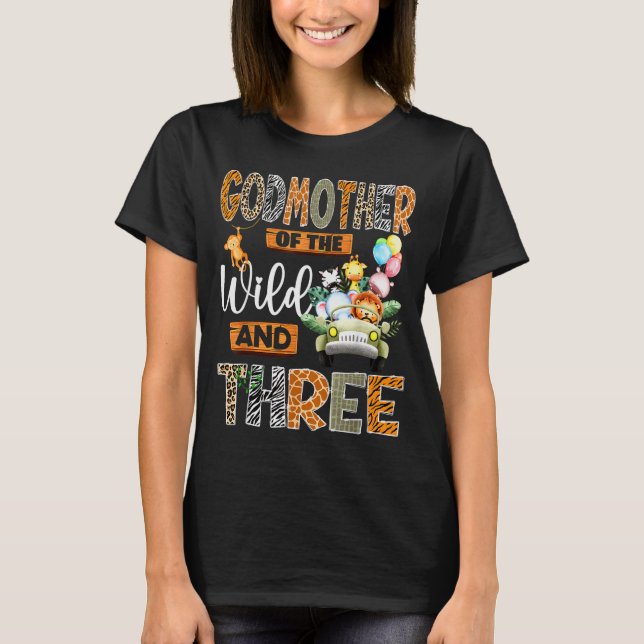 Godmother Of The Wild &amp; Three 3rd Birthday Boy T-Shirt (Vorderseite)