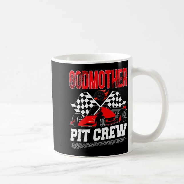 Godmother T Crew Racing Family Race Car Birthday B Kaffeetasse (Rechts)