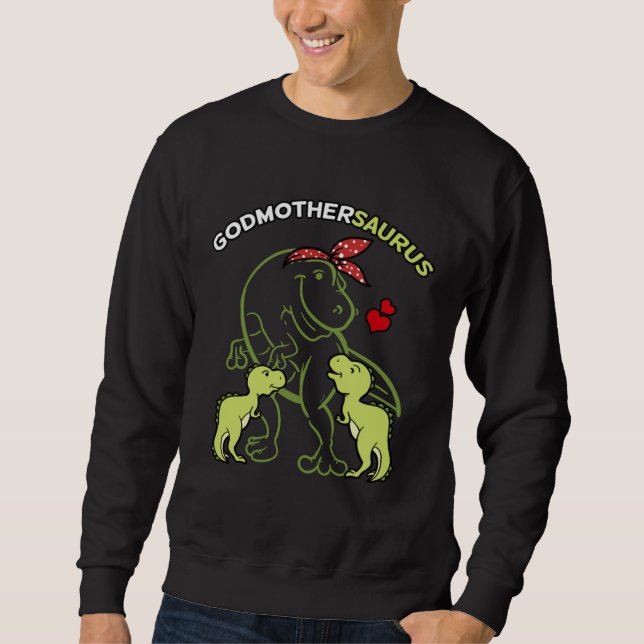 Godmothersaurus Godmother 2 Kids Rex Godparent's D Sweatshirt (Vorderseite)