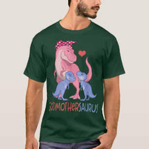Godmothersaurus T Rex Dinosaur Godmutter Saurus Fa T-Shirt