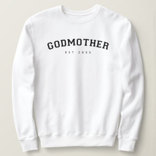 Godmutter etablierte Vielfalt Typografie White Sweatshirt