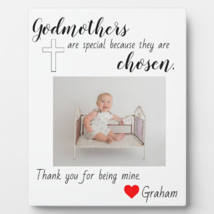 Godmutter getauft fotoplatte