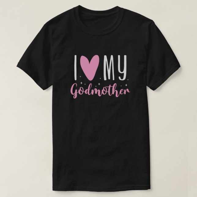 Godmutter I Liebe Meine Mutter T-Shirt (Design vorne)