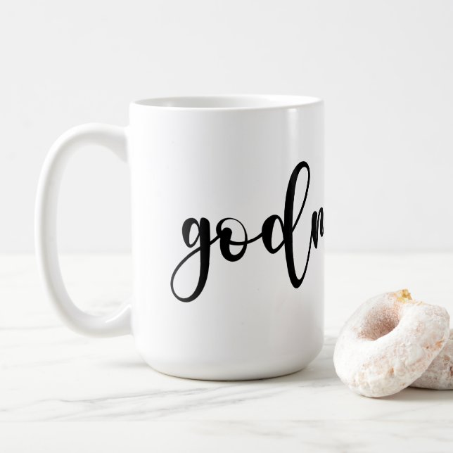 Godmutter mit herzlicher Tasse (Mit Donut)