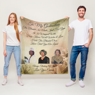 Godmutter Personalize Fleece Blanket