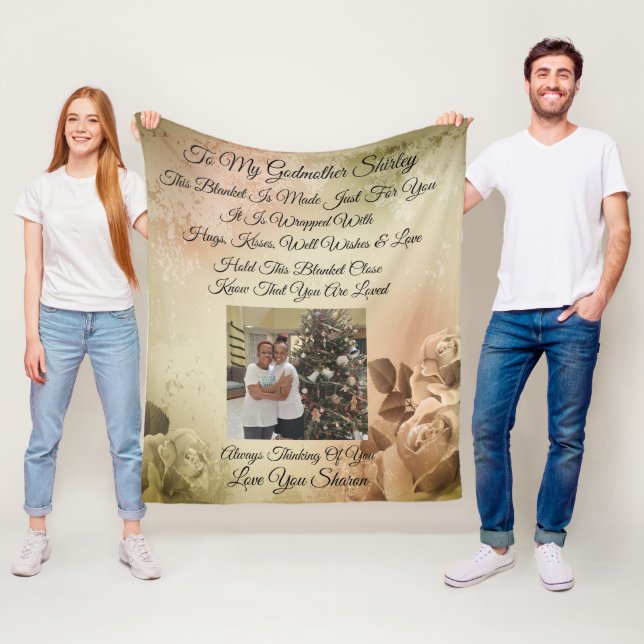 Godmutter Personalize Fleecedecke (Beispiel)