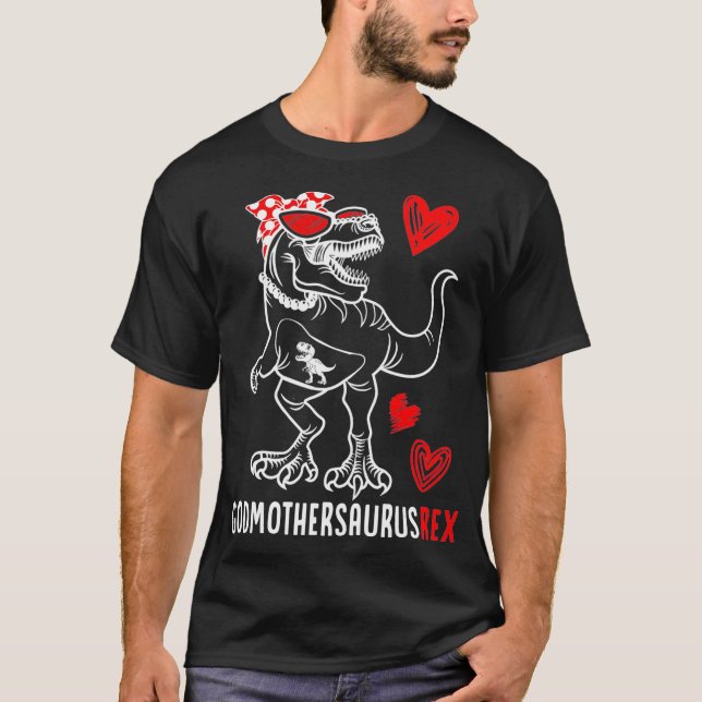 Godmutter Saurus Godmothersaurus Dinosaur Geschenk T-Shirt (Vorderseite)