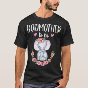 Godmutter soll Elephant Baby Showroom Floral Premi T-Shirt