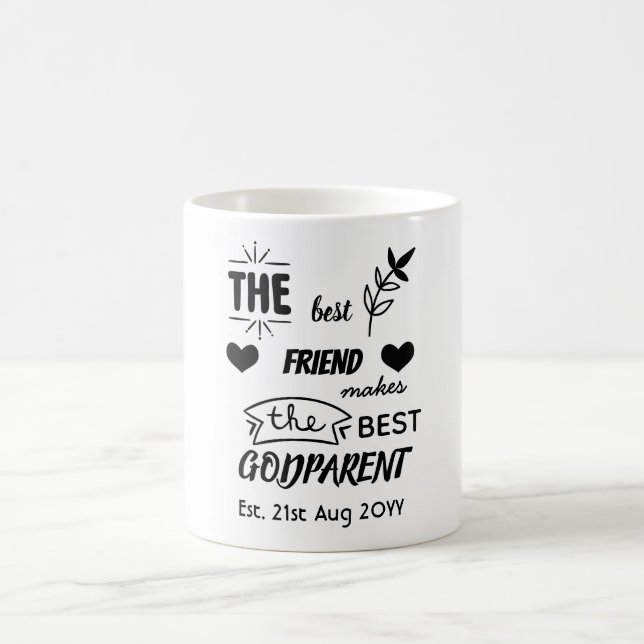 Godparent-TASSE Godmutter GodVater Personalisiert Kaffeetasse (Mittel)