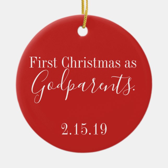 Godparentsverzierung Keramik Ornament (Vorne)