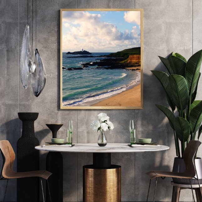 Godrevy Lighthouse Cornwall Coast  Fotodruck (Von Creator hochgeladen)