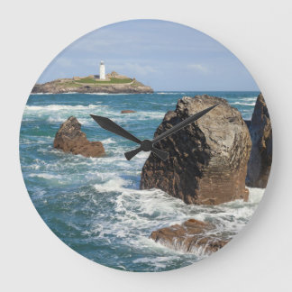 Godrevy Lighthouse Large Clock Große Wanduhr
