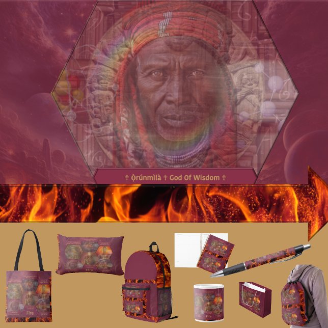 Gods and Goddess Of Fire Seidenpapier (Get the full “Gods + Goddesses Of Fire” collection at: https://bit.ly/OurAncestorsZazzle)