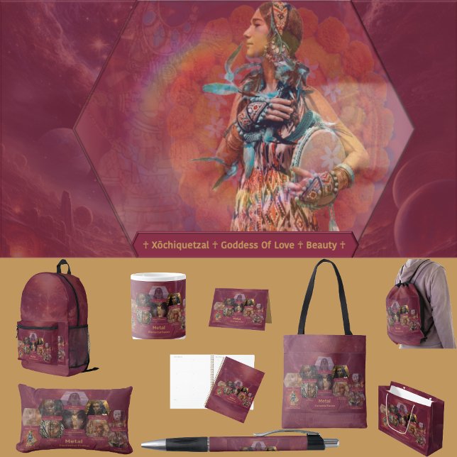 “Gods and Goddess Of Metal”  Geschenkpapier Set (Get the full “Gods + Goddesses Of Metal” collection at: https://bit.ly/OurAncestorsZazzle)