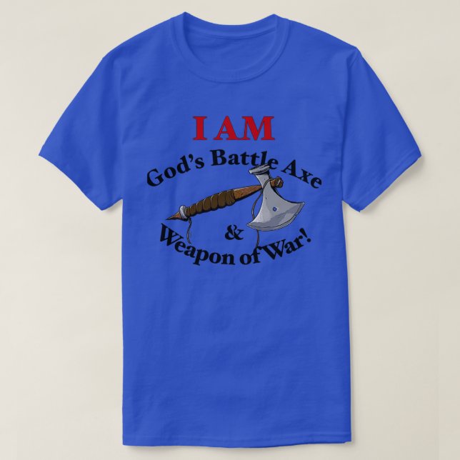 Gods Battle Ax and Weapon War Dry T-Shirt (Design vorne)