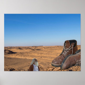 Gods Boots found in desert. Poster