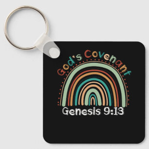 Gods Covenant Boho Rainbow Genesis 9 13 Christlich Schlüsselanhänger
