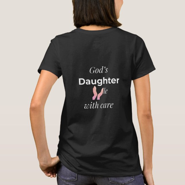 God's Daughter handle with care T-Shirt (Rückseite)