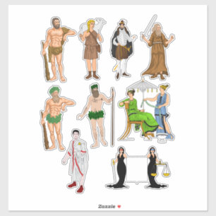 Gods Goddess Fantasy fairytale People Cartoon Art Aufkleber
