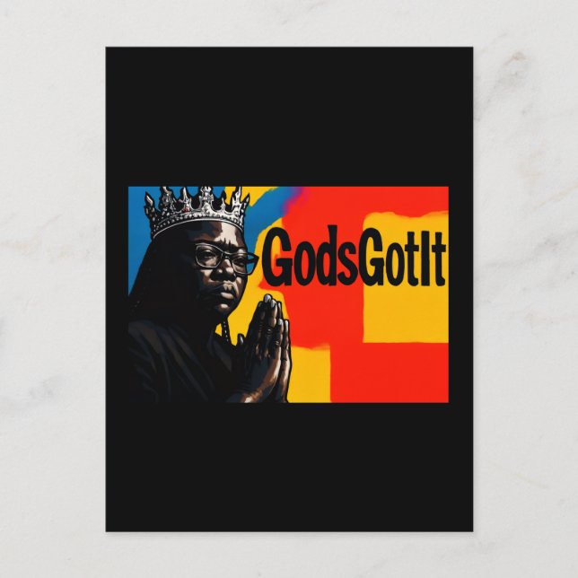 Gods Got It PostCard Postkarte (Vorderseite)
