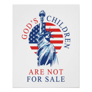 GODs Kinder sind nicht für den Verkauf von Freedom Poster
