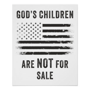 GODs Kinder sind nicht für den Verkauf von Freedom Poster