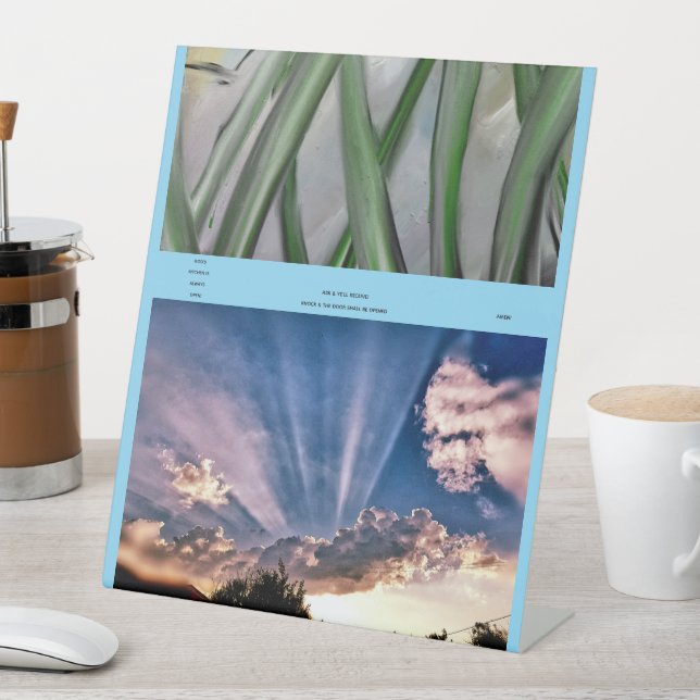 God's Kitchen Is Always Open! Sockelschild (In Situ)