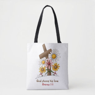 #God's Liebe All-Over-Print Tote Bag, Mittel