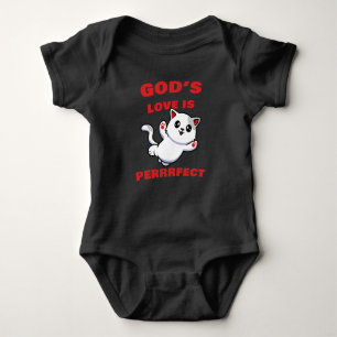 GOD's Liebe ist perfekt Kinder Erwachsene Kitten F Baby Strampler