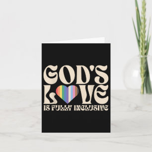 Gods Liebe ist vollständig inklusiv Christlich Lgb Karte
