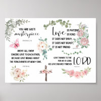 God's Masterpiece Bible Verse Inspirational Phrase