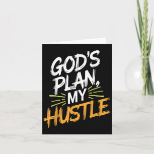 Gods Planen Sie mein Christliches Motivat für Hust Karte