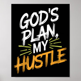 Gods Planen Sie mein Christliches Motivat für Hust Poster