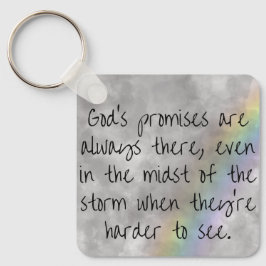 God's Promises Keychain - Hope Through the Storm Schlüsselanhänger