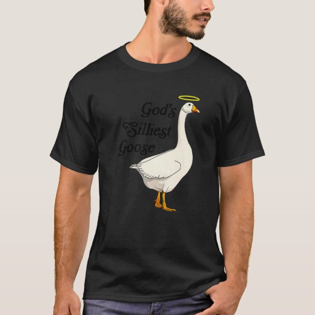 God's Silliest Goose Funny Duck Lovers Premium_2 T-Shirt (Vorderseite)