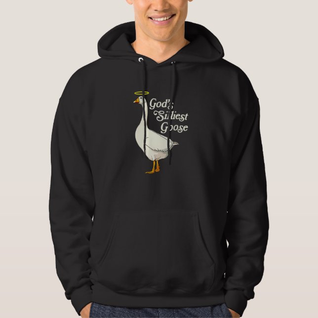 God's Silliest Goose Funny Duck Lovers Premium_6 Hoodie (Vorderseite)